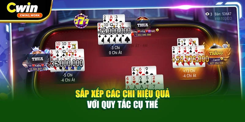 Sắp xếp các chi hiệu quả với quy tắc cụ thể